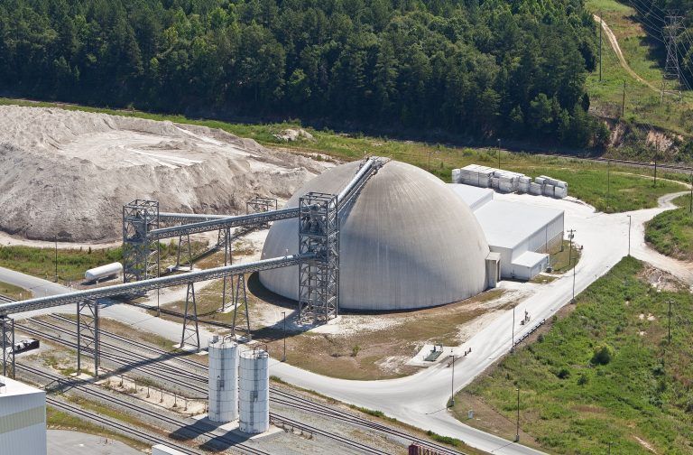 National Gypsum plant Gypsum bulk storage United States Dome