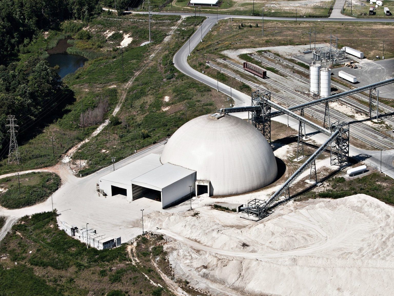 National Gypsum Plant Gypsum Bulk Storage United States Dome