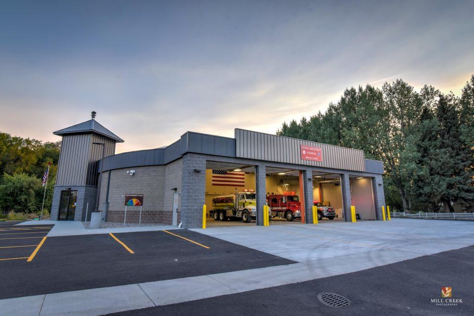 Central Fire District's new energy-efficient station in Menan, Idaho
